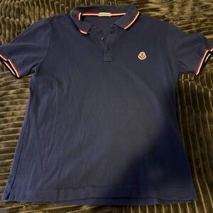 Moncler Navy Polo Shirt